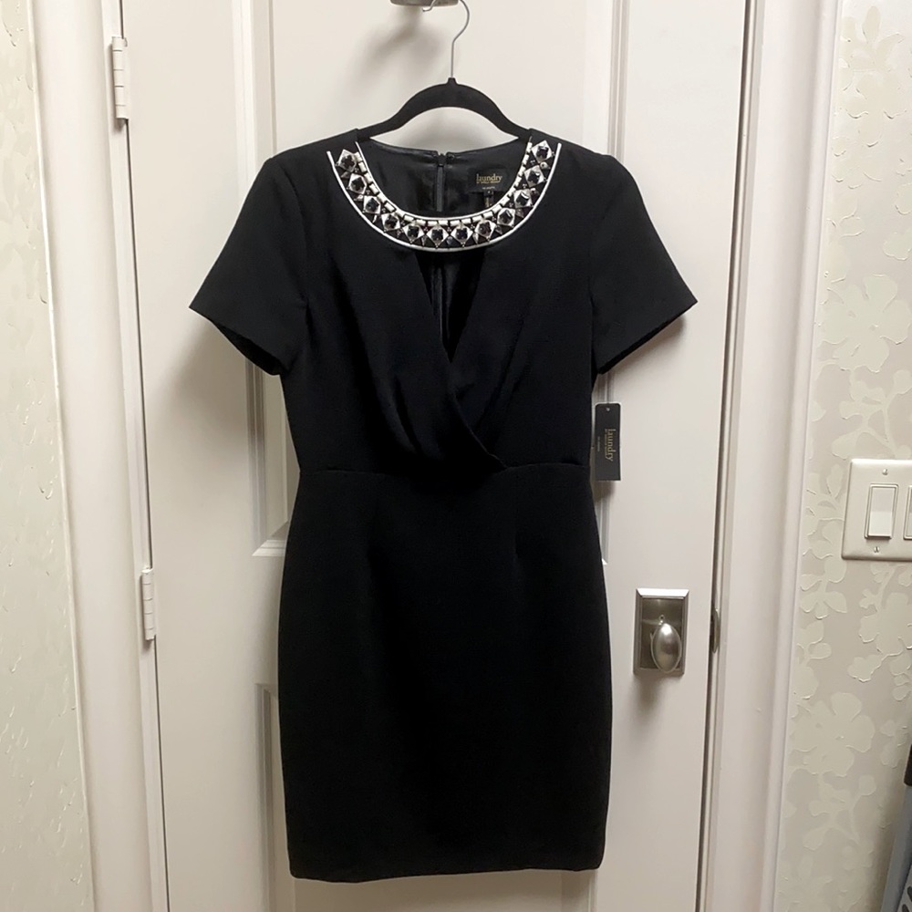 NWT Laundry by Shelli Segal black dress size 4